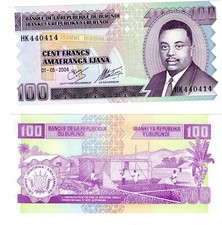 BURUNDI AFRIQUE Billet 100