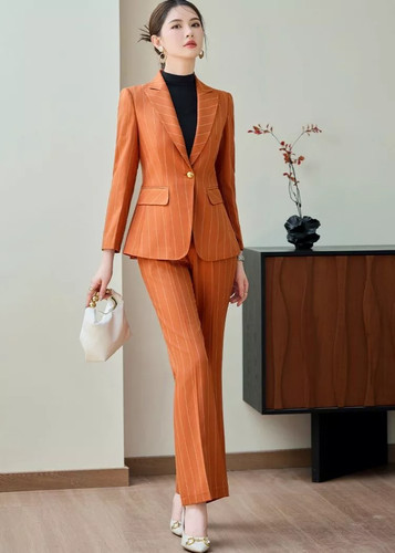 Tailleur orange femme - orange,