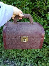 Vanity case vintage, en tissu