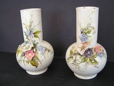 Rare et Très Jolie Paire de petits vases Impressionnistes,Montigny,Gien,Haviland
