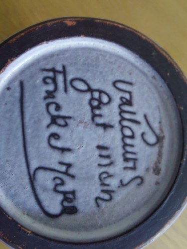 Vallauris vase céramique - , fait
