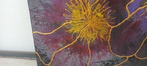 Tableau abstrait 40cm 50cm e - abstrait,