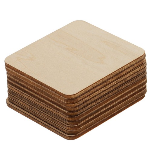 100 pcs bois carré découpes - bois,