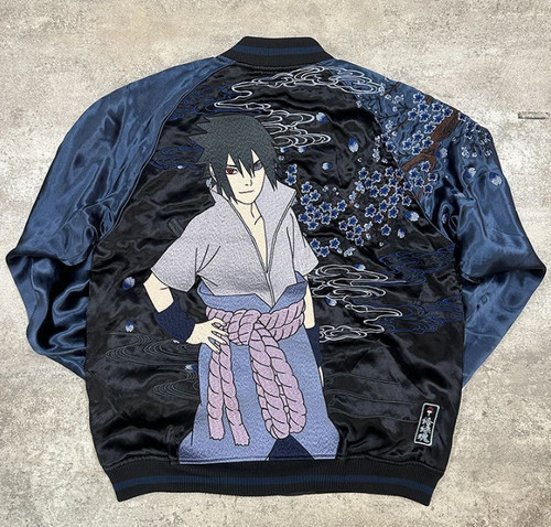 Veste satin naruto - veste, sasuke