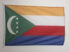 DRAPEAU COMORES 90x60cm - DRAPEAU COMORIEN 60 x 90 cm Spécial Extérieur - DRAPEA