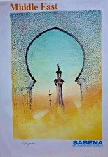 Middle east sabena - sabena, affiche