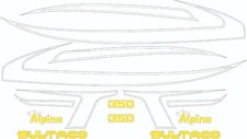 STAR SAM® KIT ADHÉSIFS BULTACO ALPINA 350 CLASSIC MOTOCYKE STICKERS ADHÉSIFS