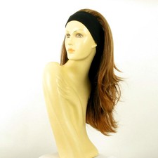 Perruque avec bandeau châtain