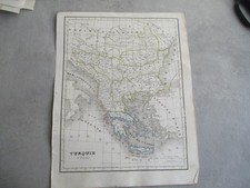 TURQUIE  CARTE GEOGRAPHIE