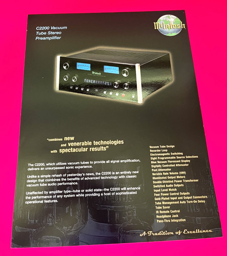 Mcintosh c2200 preamp - mcintosh,