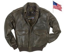 Blouson Aviateur en Cuir A-2 100 Missions COCKPIT USA ex AVIREX
