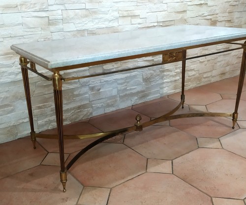 Table basse bronze laiton - table,