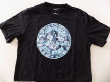 T-shirt Homme noir imprimé camouflage bleu gris Converse Taille L