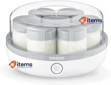 SEVERIN JG 3518 Yaourtière, Plastique, Blanc/Gris Machine À Yaourt Temps