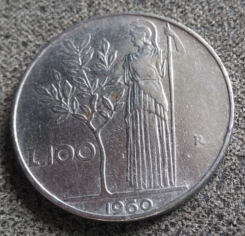 Monnaie italie 100 lire - monnaie, 1960