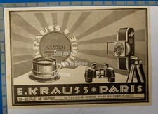 KRAUSS OPTIQUE PARIS   1926