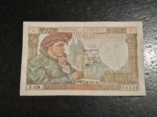 Billet francs jacques - francs,