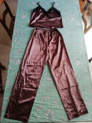 Ensemble pyjama marron - pyjama,