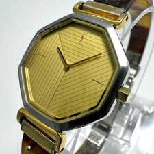Montre octogonale YSL cadran