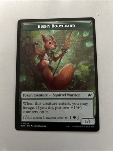 Bushy bodyguard token - bushy, (020)