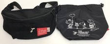 Sac Manhattan Portage x Snoopy taille 35e anniversaire brodé noir