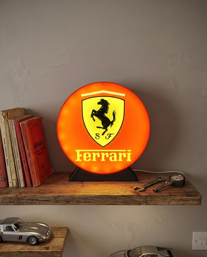 Enseigne ferrari lumineuse - ferrari,