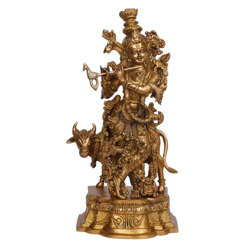 Artisanal laiton krishna jouer - artisanal,
