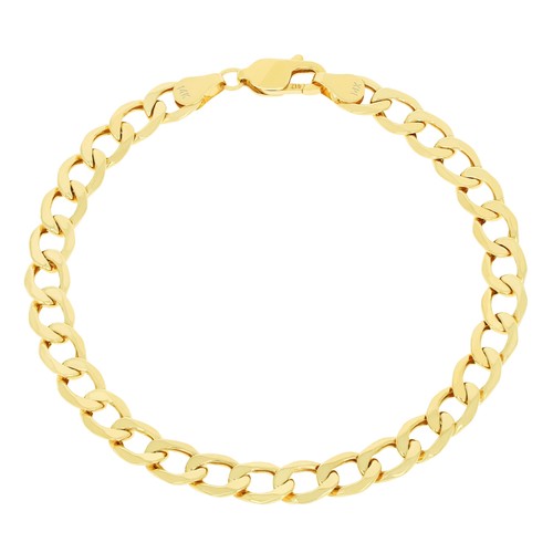 14k jaune 5mm cubain - jaune, 6.5mm