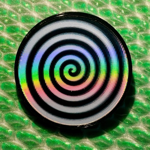 Badge lenticulaire spirale - badge,