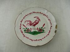 Ancienne assiette décor coq