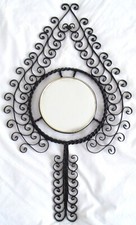 Années 1950 Miroir  Fer