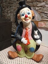 Grand clown tirelire 42 cm en parfait état 