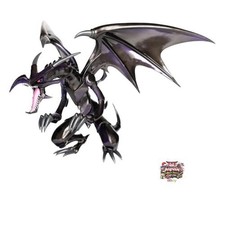 Figurine dragon noir aux yeux