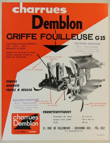 Prospectus brochure charrue - brochure,