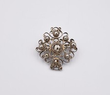 Broche ancienne en argent et