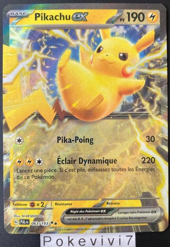 Carte pokemon pikachu 063 - pokemon,