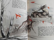 LA DERNIERE HARDE GENEVOIX CHASSE GRAVURES ODETTE DENIS VELIN NUMEROTE