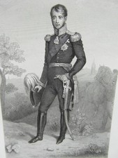 GRAVURE circa. 1840 / FREDERIC GUILLAUME III FRIEDRICH WILHELM III roi de Prusse