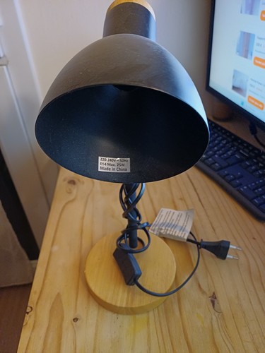 Lampe bureau noire - lampe, et