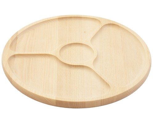 Plateau bois 33cm rond - bois,