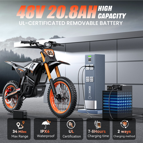 Electric dirt bike 3500w peak - electric,