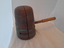 🇨🇵Ancien moule Forme à chapeau réglable en Bois Métier modiste chapelier 🇨🇵