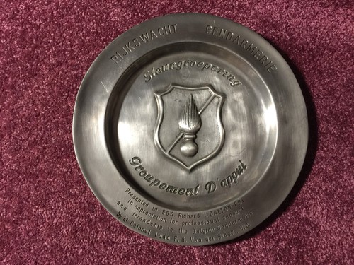 Rijkswacht gendarmerie plaque - rijkswacht,