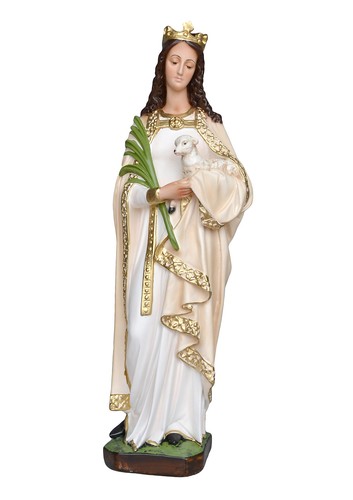 Saint agnes resin statue - resin, 60