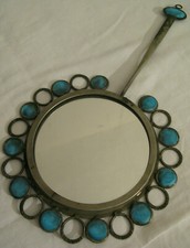 Miroir Soleil métal émaillé émaux 1950 1960 Chaty Vautrin