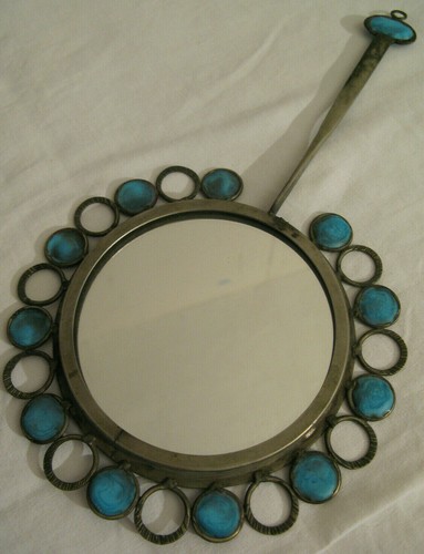 Miroir soleil métal émaillé - miroir,