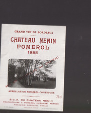 Etiquette De Vin Château