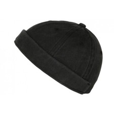 Bonnet Docker Noir Denim en