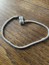 PANDORA BRACELET MAILLE SERPENT FERMOIR BARIL 20cm ARGENT 925