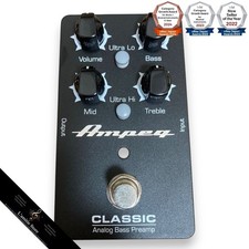Ampeg Classic Pédale de préampli pour guitare électrique basse analogique...
